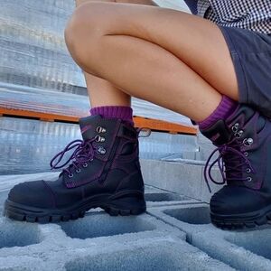 Women's Purple and Blundstone Boots